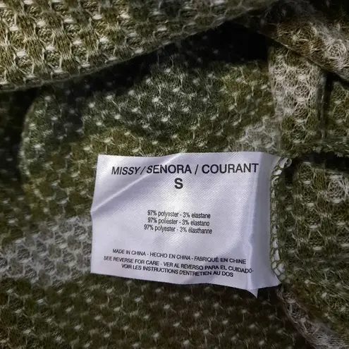 William Rast Womens Top Size Small Green Camouflage Print Bouse