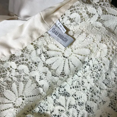 Yoana Baraschi women’s Cream Lace Robe Satin-Like size M