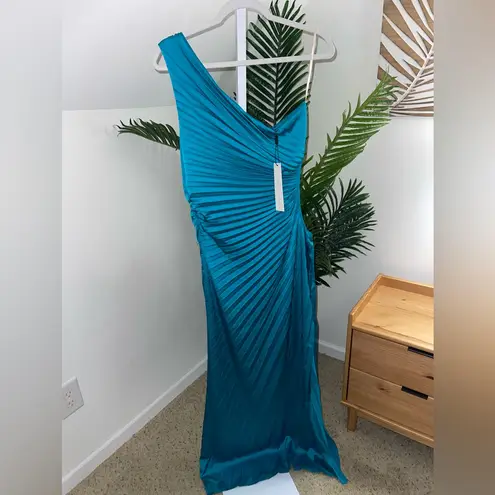 Delfi Collective Solie Gown Dress in Teal Blue Size L