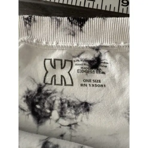 UCF Tie Dye Strapless Tube Top Blouse Shirt Women OS Good Knight Black White Size undefined