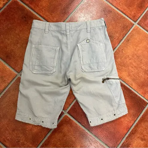 Diesel Linen and Metal Grommet Shorts