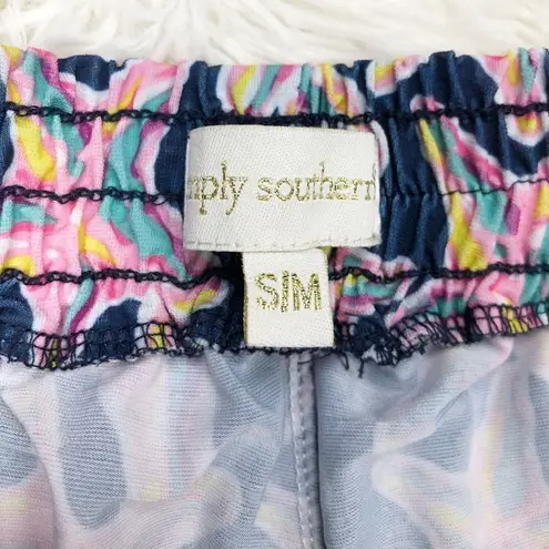 Simply Southern  blue starfish shorts size small