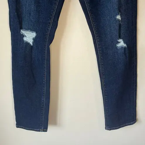 joe's jeans  Dark Wash Distressed Bobby Mid Rise Tapered Boyfriend Jean Size W24