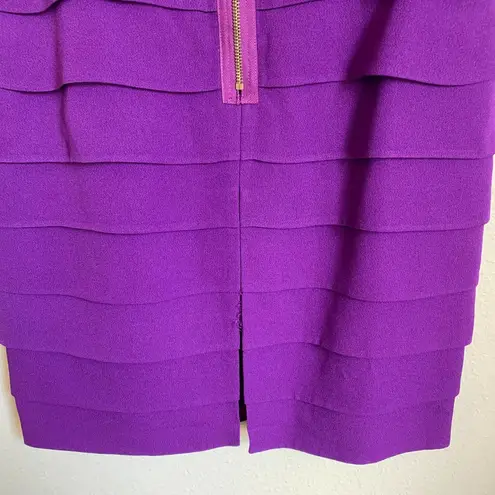 Tibi 5/$25 Purple Asymmetrical Sheath Dress