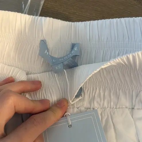 Hill House NWT HOME The Livie Nap Shorts in White Cotton