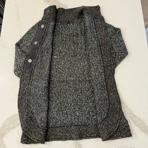 prAna Angelica Duster Cardigan Knit Sweater Women’s Small Heather Gray Cozycore