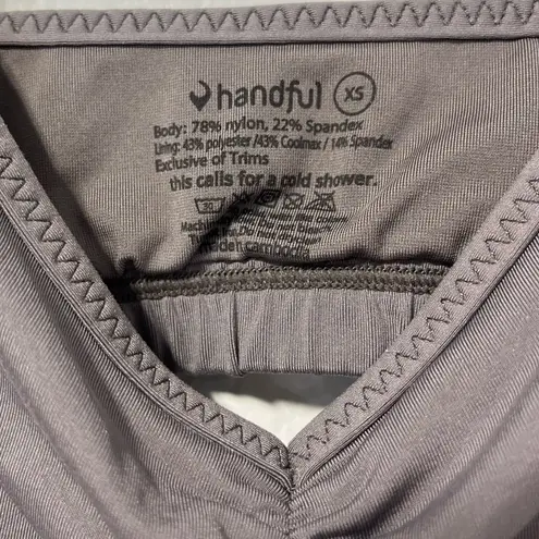 Handful Grey Adjustable Sweat wicking Bra size XS Gray