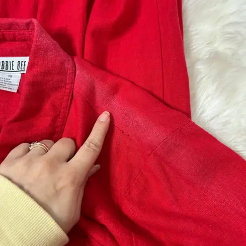 Robbie Bee Vintage Linen Blend Dress Womens 16 Maxi Minimalist Sustainable Lagom