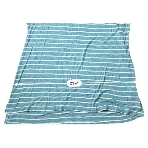 Oh Baby by Motherhood Blue Stripe Jersey Distressed Maternity T