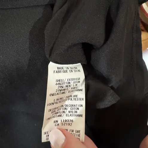 Helmut Lang NWOT Era Pocket Mini Skirt Pleated Waist Linen Blend Size 0 - Image 8