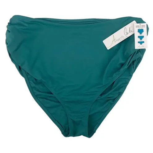 Anne cole NWT  Teal Convertible Bikini Bottoms Plus Size 20W Slimming