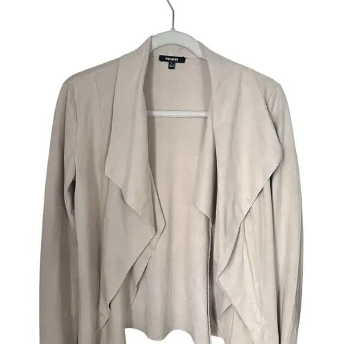 Premise Women's Sz S Beige Long Sleeve Open Front Layered Cardigan Sweater