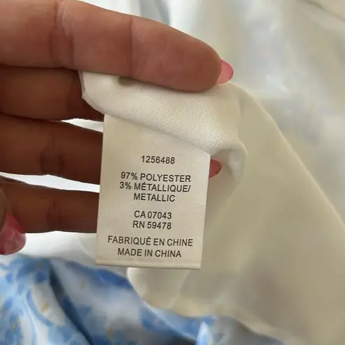 House of Harlow 1960 Floral Metallic Tiered Maxi Dress