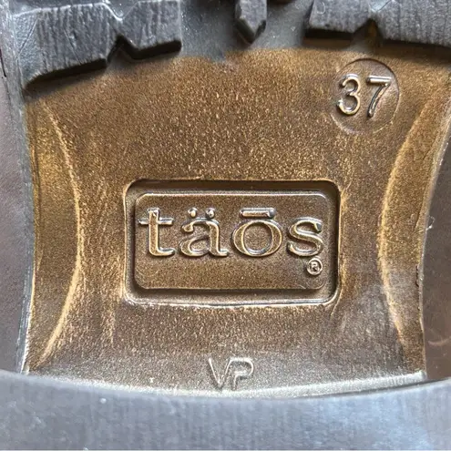 Taos Factor Quilted Leather Combat Boots Chocolate Brown