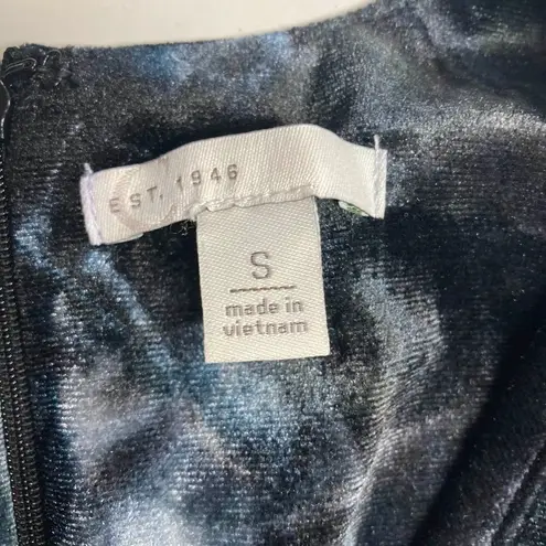 CEST 1946 Blue Tie Dyed Ruffle Dress Size Small Blue