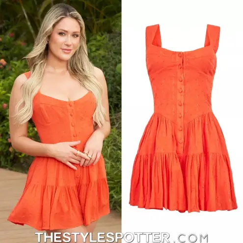 PQ Everly Romper in Passion XSmall Small New Womens Beach Resort Red