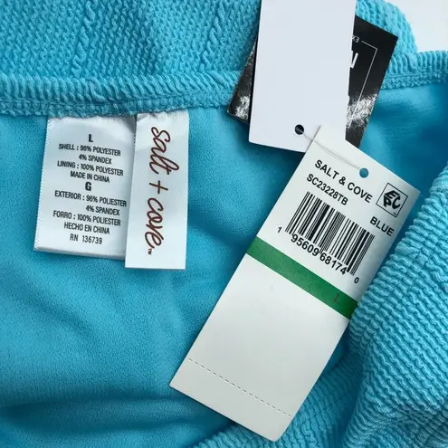 Salt + Cove Womens Blue Bikini Swim Bottoms Popcorn