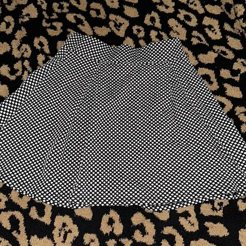 Banana Lemon Black & White Polkadot Mini Skater Skirt Sz. S