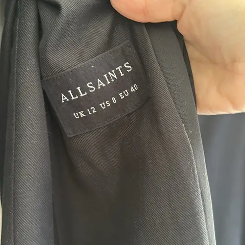 All Saints Black Trench Coat