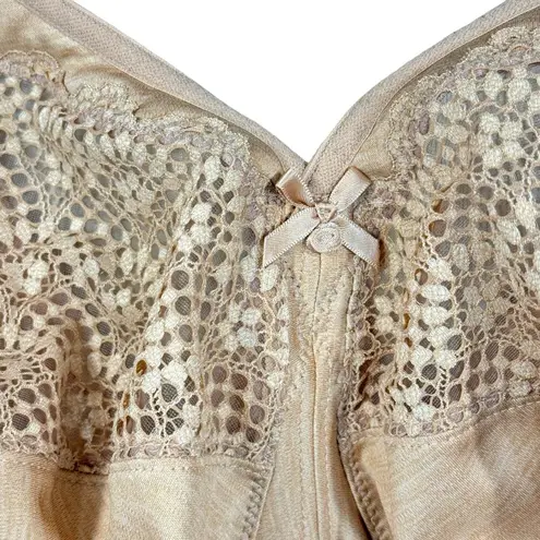 Glamorise SZ 40G MagicLift Bra Wireless Adjustable Straps Unlined No Padding Tan