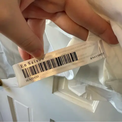 En Saison Aliza Cotton Babydoll White Minidress Size XS