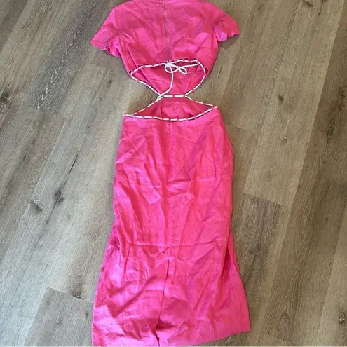 STAUD MATTEO DRESS Pink