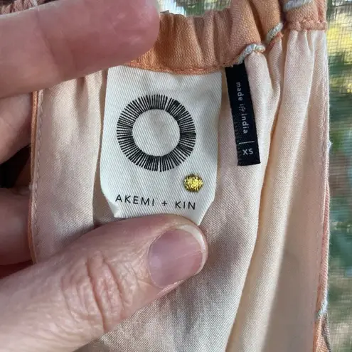 Akemi + Kin Anthropologie Ikat Halter Midi Dress Pink Size XS