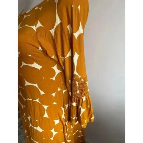 Agnes & Dora NWT Women's Dress - Size S - Yellow Big Gold Fun Dot Walker