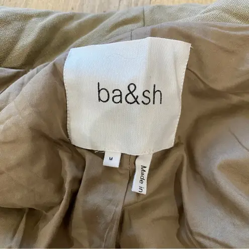 Ba&sh Paris 100% linen quilted jacket