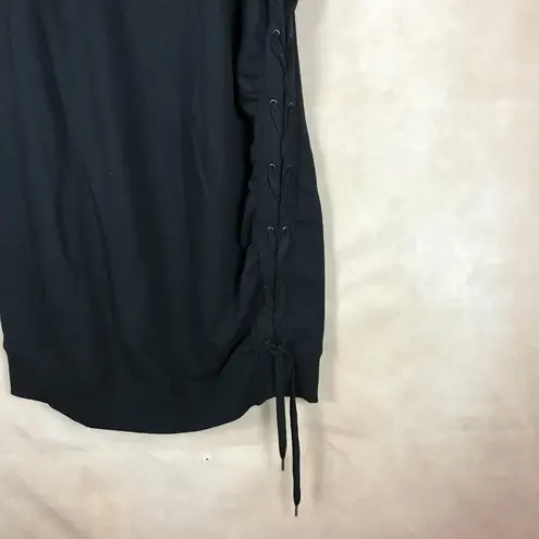 Marc New York Black Short Sleeve Sweatshirt Dress NWT 1X