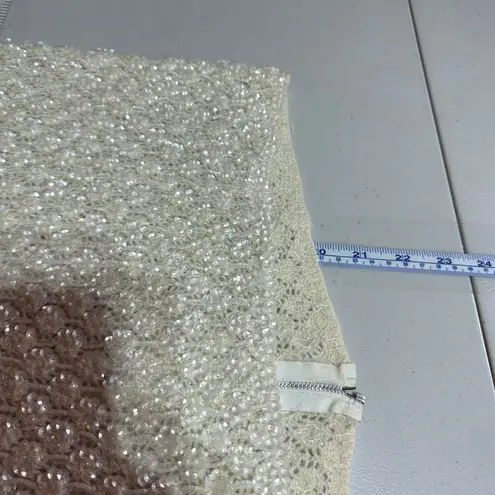 Vintage Handmade Wool Sequin Encrusted Cavanagh’s Off White Sweater Size S Party