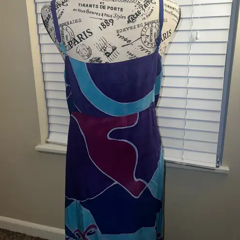 NWT Multicolor Two Piece Summer Coverup size M Purple Size M