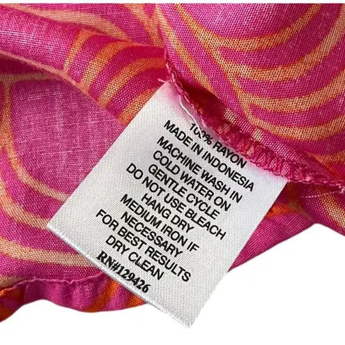 Escapada Pink & Orange Long Sleeve Blouse Women's Size XS | 23-4