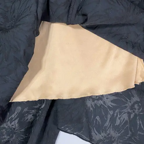 White Stag VINTAGE Burnout Floral Asymmetrical Midi Skirt