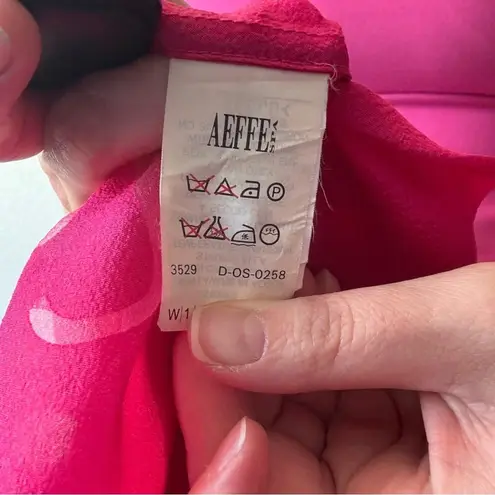 Moschino Cheap & Chic Hot Pink Button Up 2 Piece Skirt Set Size 10