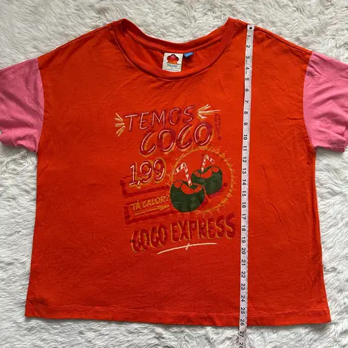 Farm Rio x Anthropologie Top Oversized Graphic Tee Short Sleeve Petite Sz LP