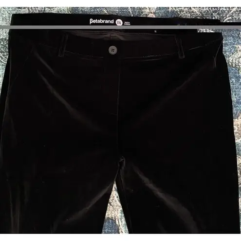Betabrand Womens Dress Pants Yoga Size 2XL Velvet Wide Leg Flare High Rise Soft