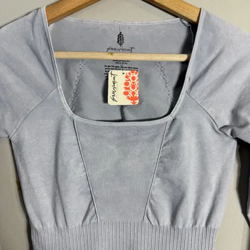 FP Movement Free People Good Karma Long Sleeve Jumpsuit Women's M/L Ice Gray NWT Size undefined