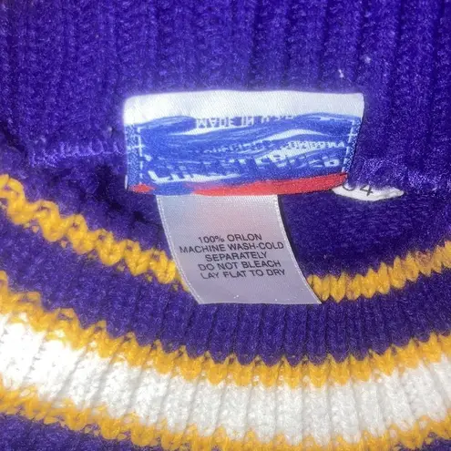 EUC LAKERS Vintage Cheerleading Sweater Size 34 Laker Girls Purple Size M