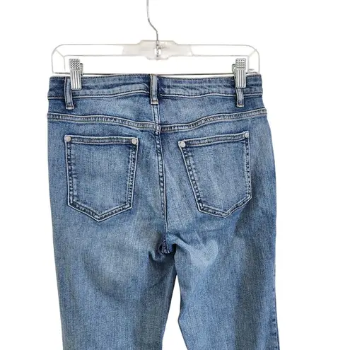 Simply Vera Vera Wang Straight Leg Jeans Mid Rise Light Blue Denim Size 4