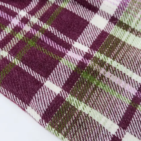 Vintage 70s Sears Purple Plaid Bell Bottom Pants Size 24