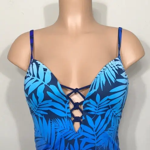 Bleu Rod Beattie Push up Plunge laces tankini set. NWT