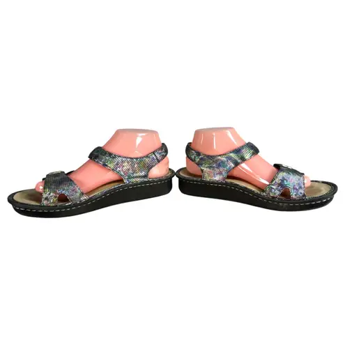 Alegria Vie 155 Vienna Shine On Metallic Mermaid Sandals EU 40 US 9.5 - 10