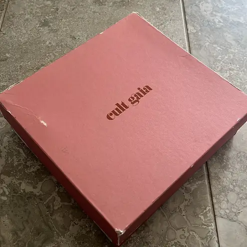 Cult Gaia Nadia Platform Sandals in Shiny Silver, NWT, Size EU 37