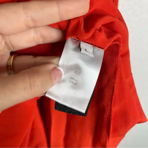 Atlein Red Cape Dress Silk Size Large