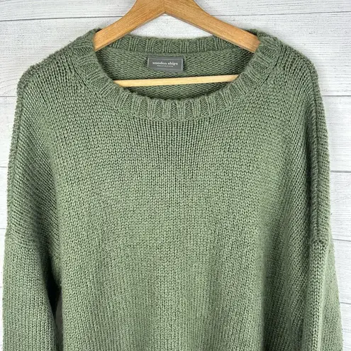 Wooden Ships  Womens Small Medium Ansel Crew Lightweight Mohair Wool Sweater