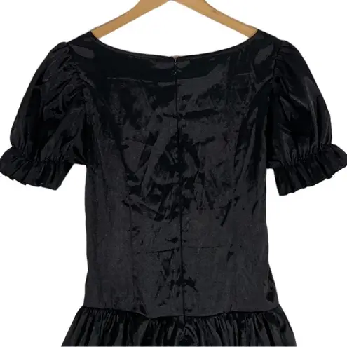 Vintage Wednesday Addams Gothic Dress Size Small Black