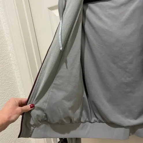 Story by Katy Hearn Heathered Gray Full Zip Jacket Small