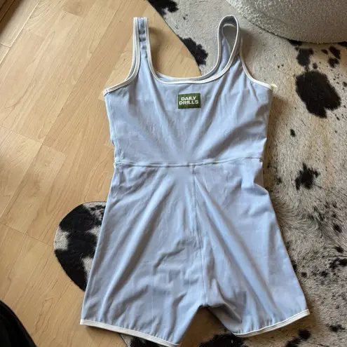 Daily Drills Go Playsuit With Piping In Mint & White Size Large