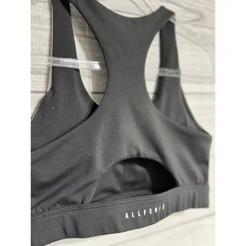 ALLFENIX sports bra womens SIZE SMALL steel colorblock padded Black